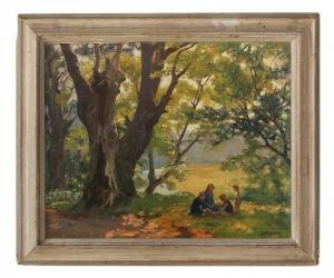 BLACK Arthur John 1855-1936,In the Clearing,New Orleans Auction US 2022-08-27