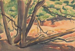 BLACK Dorrit 1891-1951,Dappled Sunlight,Mossgreen AU 2015-07-26