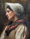 black emma 1857-1931,Portrait of an Italian Girl in Peasant Costume,Cheffins GB 2009-11-25