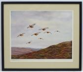 BLACK Geoffrey Campbell 1925,Gamebirds, Grouse flying over heather,Dickins GB 2018-10-12