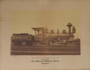 BLACK James Wallace 1825-1896,Four Wheeled Switching Locomotive,Swann Galleries US 2014-11-25