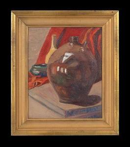 BLACK Julia Conroy Michel 1900-1900,Still Life of Pottery,New Orleans Auction US 2015-05-30