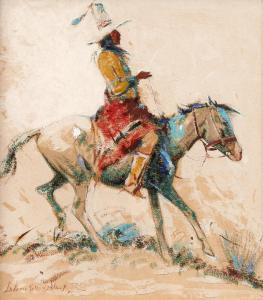 BLACK LaVerne Nelson 1887-1938,Indian on Horseback,Bonhams GB 2019-02-08