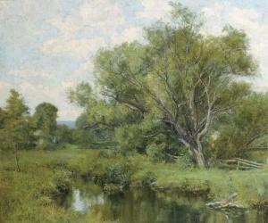 BLACK Olive Parker 1868-1948,A sunlit landscape with a pond,Christie's GB 2003-01-21