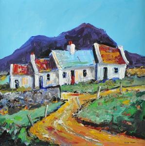 BLACK Peter 1900,COTTAGES IN THE MOURNES,Ross's Auctioneers and values IE 2014-05-07