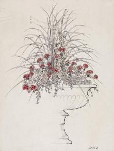 BLACK Stewart 1938,Studies of Geraniums in an urn,Woolley & Wallis GB 2018-02-07