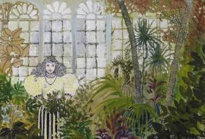 BLACK Stewart 1938,Young Lady in a Palm House,1967,Woolley & Wallis GB 2018-02-07