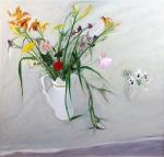 BLACKADDER Elizabeth Violet 1931-2021,No.15 Flowers in a white jug,1980,Gorringes GB 2015-09-03