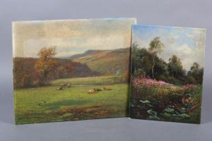 BLACKBURN Arthur 1853-1925,Cattle resting in a meadow, hills beyond,Morphets GB 2023-09-07