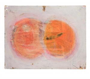 BLACKBURN John 1932,Floating Forms in Orange and Pink,Cheffins GB 2021-02-25