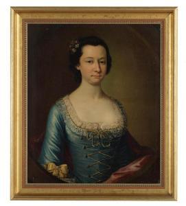 BLACKBURN Joseph 1700-1778,Portrait of a Lady in Russet Silk,New Orleans Auction US 2018-03-18