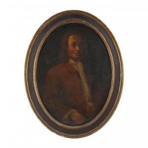 BLACKBURN Joseph 1700-1778,Portrait of Peter Burr,1754 ca,Leland Little US 2022-12-03