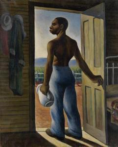 BLACKBURN William Thomas 1908-1993,Untitled (Man at Open Doorway).,Swann Galleries US 2013-06-13