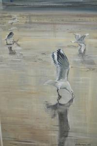 BLACKMAN A.N 1900-2000,study of seagulls,1974,Lawrences of Bletchingley GB 2018-06-05