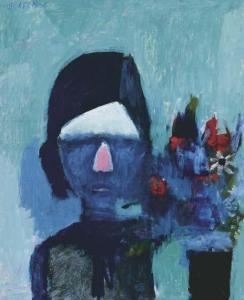 BLACKMAN Charles Raymond 1928-2018,Girl with Flowers,Christie's GB 2004-08-23