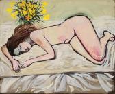 BLACKMAN Charles Raymond 1928-2018,Untitled (Nude with Flowers),1971,Menzies Art Brands 2014-03-20
