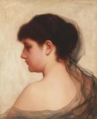 BLACKMAN Walter 1847-1928,A portrait of a woman in profile,Bonhams GB 2018-03-26