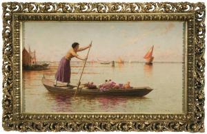 BLACKMAN Walter 1847-1928,Venetian Market Girl,1895,Brunk Auctions US 2015-07-16