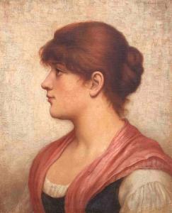 BLACKMAN WILLIAM HENRY 1930,Profile of a Red-Haired Lass,Burchard US 2020-07-19