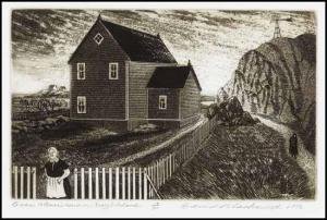 BLACKWOOD David Lloyd 1941-2022,Gram Glover's House on Bragg's Island,1982,Heffel CA 2013-02-28