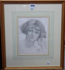 BLADON T. Murray Bernard 1864-1939,Head study of a girl,Bellmans Fine Art Auctioneers GB 2017-02-07