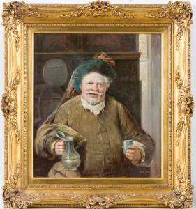 BLAETTER Alex 1900-1900,Falstaff mit Weinkrug und Becher,Leo Spik DE 2016-12-08