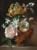 BLAIN DE FONTENAY Jean Baptiste 1653-1715,A flower still life with roses,Palais Dorotheum 2017-10-17