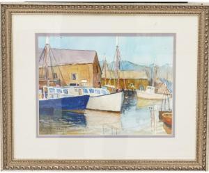 BLAIR Lee Everett 1911-1993,fishing boats,Wiederseim US 2022-02-12