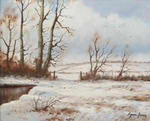 BLAIR Manson,WINTER MORNING NEAR STRAID, COUNTY ANTRIM,Ross's Auctioneers and values 2023-08-16