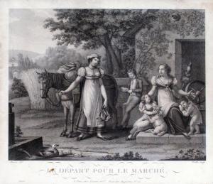 BLAISOT noel joseph 1792-1820,LE DÉPART POUR LE MARCHÉ,Pillon FR 2012-06-10