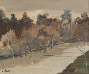 BLAKE Liam,'TREES BY A RIVER',Ross's Auctioneers and values IE 2023-06-14