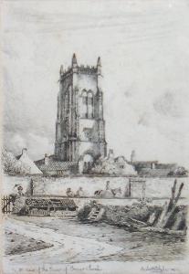 BLAKE Robert 1767-1787,north west view of the tower of cromer church,Bonhams GB 2003-07-01