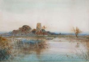 BLAKE Selh 1800-1900,Paysage à l'étang,Blanchet FR 2010-03-31