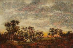 BLAKELOCK Ralph Albert 1847-1919,Indian Encampment,Sotheby's GB 2023-01-18