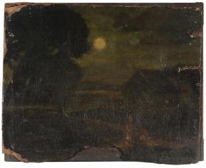 BLAKELOCK Ralph Albert 1847-1919,Landscape with Figures on a Moonlit Path,Brunk Auctions 2015-03-13