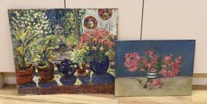 BLAKER Michael 1928-2018,Still lifes of flowers in vases,Gorringes GB 2024-01-15