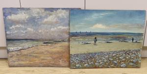 BLAKER Michael 1928-2018,view from Hove towards Southwick and Shoreham and ,Gorringes GB 2024-01-08