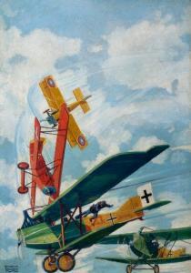 BLAKESLEE Frederick 1898-1975,The Iron Squadron, Battle Aces pulp cover,1932,Heritage US 2012-10-13