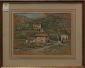 BLAKESLEE HOOPER Annie 1861-1945,"Old French Village,Clars Auction Gallery US 2013-03-16