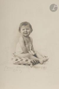 BLANC THEO # DEMILLY ANTOINE,Portrait de bébé,1930,Ader FR 2019-06-13
