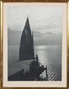 Blanch Theodore 1898-1985,Voilier sur le lac,Conan-Auclair FR 2021-11-06
