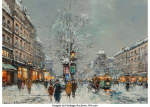 BLANCHARD Antoine 1910-1988,Paris in the snow,Heritage US 2019-06-07