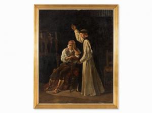 BLANCHARD Henri Pierre L 1805-1873,Last Blessing,1834,Auctionata DE 2015-07-21