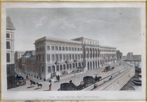 BLANCHARD II Auguste 1792-1849,VUE DE L'HÔTEL DES MONNOIES,Pillon FR 2017-02-26