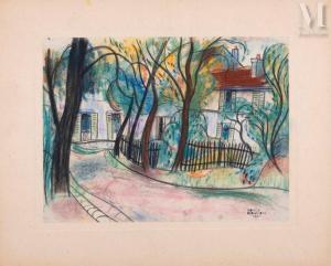 BLANCHARD Maurice 1903-1969,Allée bordée d'arbres,1946,Millon & Associés FR 2023-06-15
