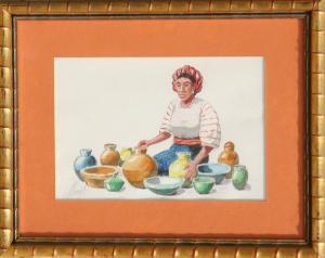 BLANCO C,Woman and Pots,1970,Ro Gallery US 2019-02-22