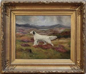 BLAND B,Setter standing in a Landscape,Tooveys Auction GB 2013-06-12