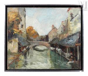 BLANDIN Etienne 1903-1991,Paysage au pont,Millon & Associés FR 2024-01-30