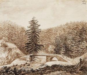 BLANK Johann Leonhard 1710-1725,Die Roßtrappe im Harz,Ketterer DE 2009-04-28