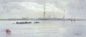 BLASCHKE Anna 1900-1910,Das Panorama von St. Petersburg,Auktionshaus Quentin DE 2013-04-20